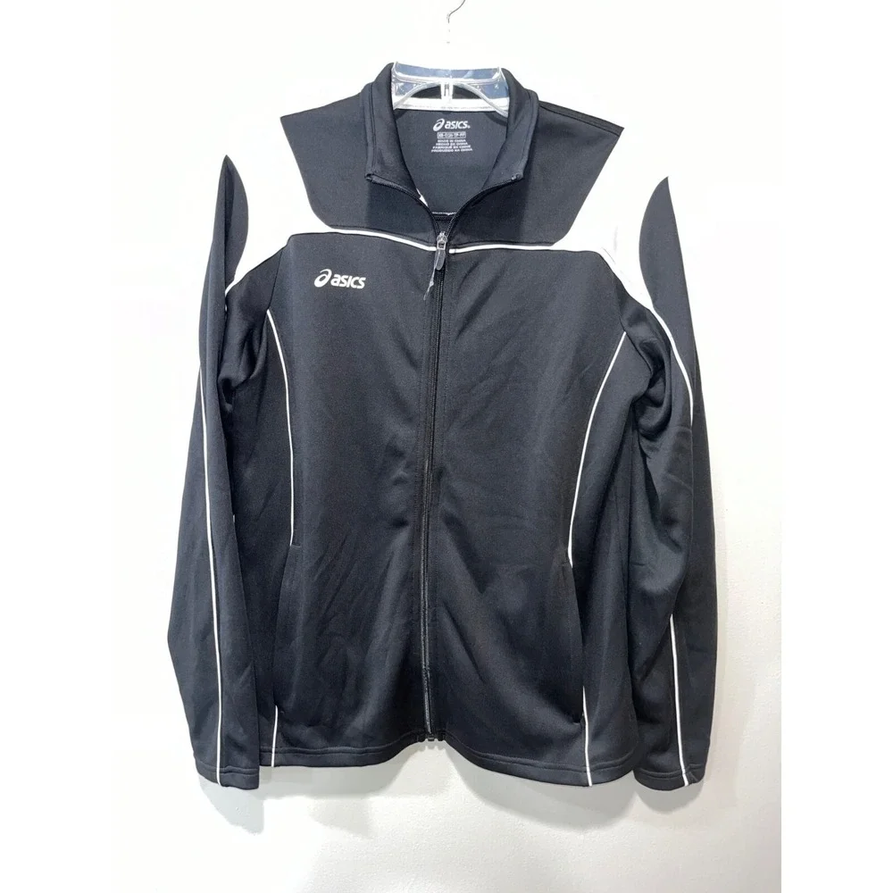 Asics Mens Zip Up Coat Size XS Black